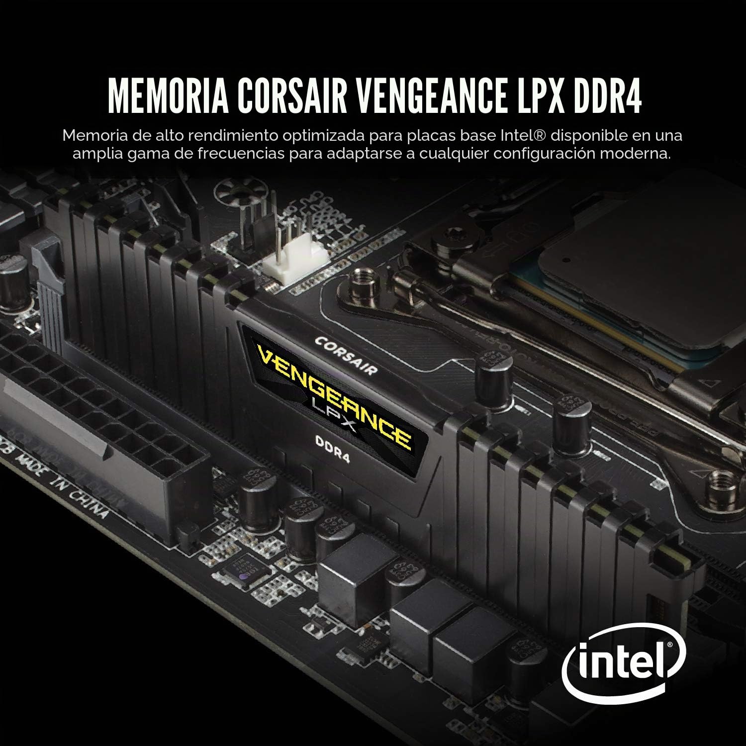 Corsair Vengeance LPX 32GB (2x16GB) DRAM DDR4 hasta 3600Mhz CL18